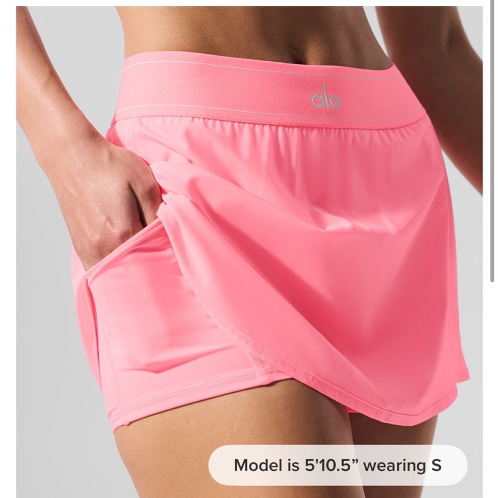 Alo Match Point Skirt Neon Bubblegum 💕 - Picture 2 of 3